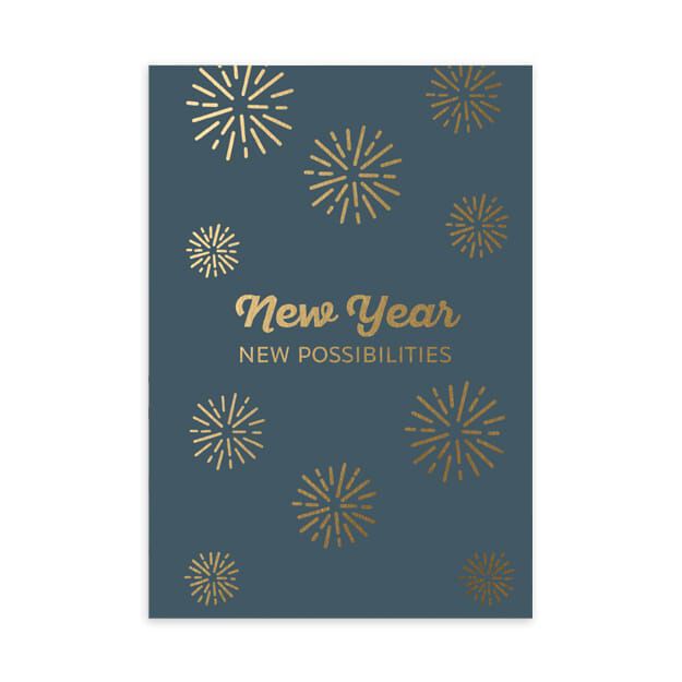 Shining Possibilities Happy New Year Card