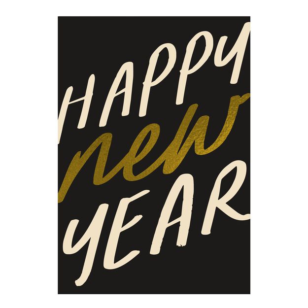 Bold & Shining Happy New Year Card