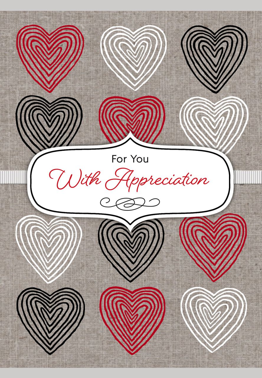 Appreciation & Hearts Valentine's Day Card