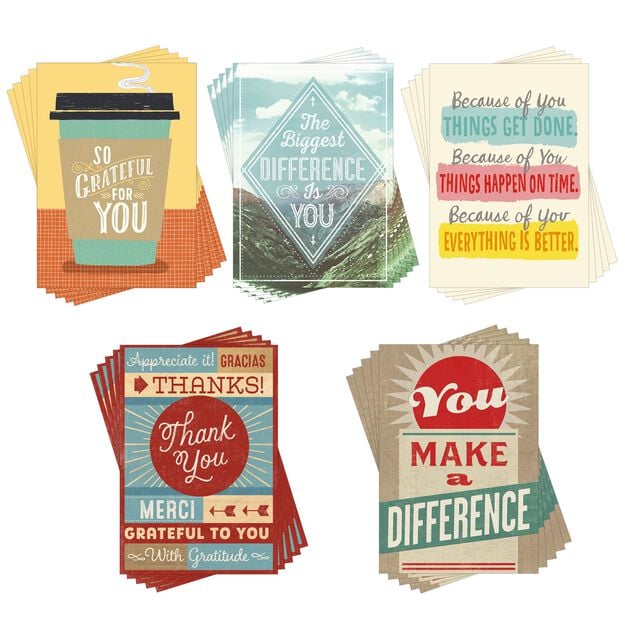 Star Qualities Assorted Employee Appreciation Cards 25 Pack