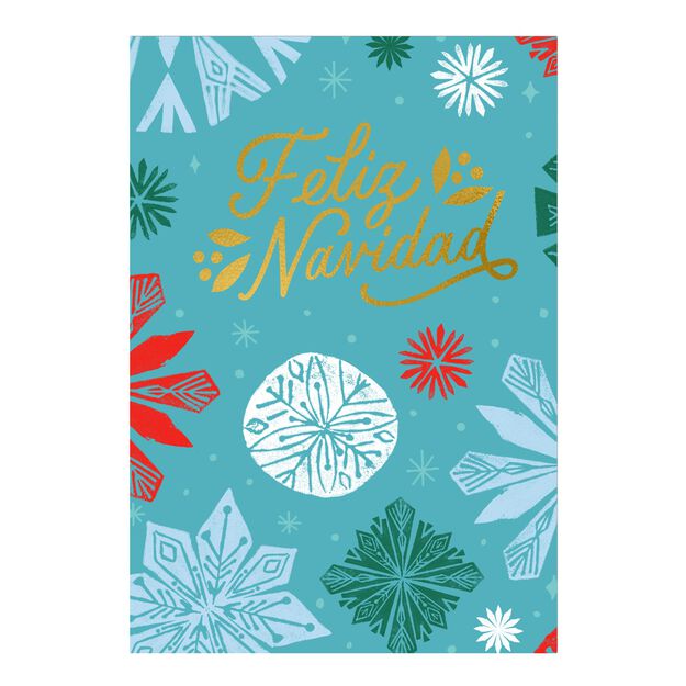 Shining Feliz Navidad Spanish Christmas Card