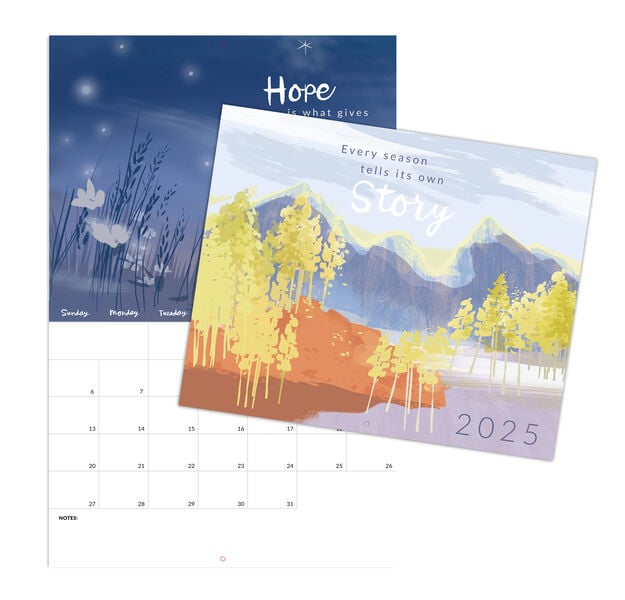 Inspirational Nature 2025 Wall Calendar