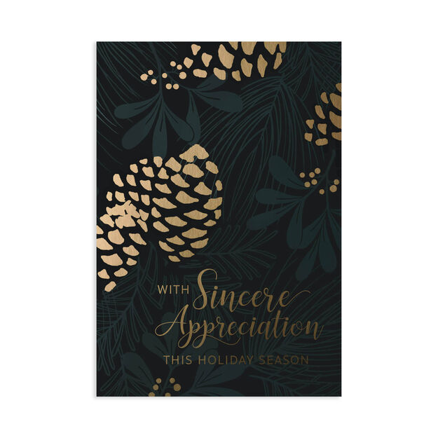 Elegant Pines Appreciation at the Holidays Card